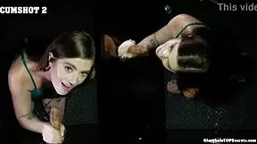 Alexis Sucks Monster Cock Cumshot