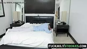 Stepsibling rivalry with Nikki Sweet in bedroom