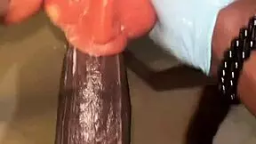 Stocking And Deep Throating My Sextoy Like A Slave Till It Gets Nasty