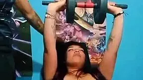 I fuck my stepsister in the gym, she wants to be fit 😏