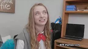 Foursome Dorm Blowjob Party