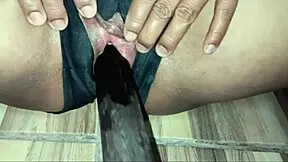 Thick Squirting Ebony Loves Creampie by Big White Cock