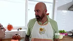 violet gems says, 'pervy step papa, give thanks for that cock in the kitchen'