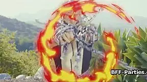 Kitana Shares Hard Dick With Warrior Besties