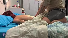 Stepsister's Passionate Massage Turns Into Dripping Anal Pleasure