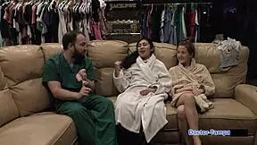 DR TAMPA - THE REMOTE INTERROGATION CENTER - JASMINE ROSE WITH PETITE 18+ LATINA TATTOO SHAVED PUSSY SLAP HOSPITAL GLOVES