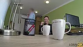 brunette teen fingers herself in casting interview