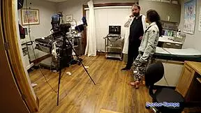 DR TAMPA - THE REMOTE INTERROGATION CENTER - JASMINE ROSE WITH PETITE 18+ LATINA TATTOO SHAVED PUSSY SLAP HOSPITAL GLOVES