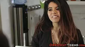 i dominated this latina teen hard giving her a rough facial