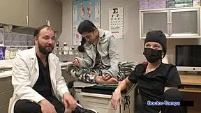 DR TAMPA - THE REMOTE INTERROGATION CENTER - JASMINE ROSE WITH PETITE 18+ LATINA TATTOO SHAVED PUSSY SLAP HOSPITAL GLOVES