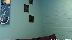 Sexy tiny teen pornstar sucks and fucks in pov hardcore scene