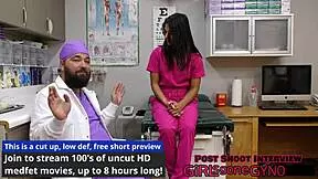 Misty Addams Yearly Physical – close up fingering and anal backstage.