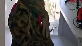 melody radford tries on micro bikini