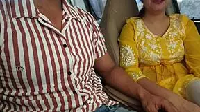 I convinced her to show her body in the car in public