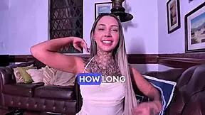 POV 18yo Latina gags on huge cock in nasty deepthroat casting