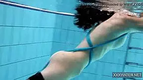 hot hungarian teen petra chilling in the swimming pool