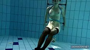 hot hungarian teen petra chilling in the swimming pool