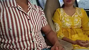 I convinced her to show her body in the car in public