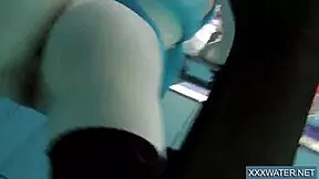 hot hungarian teen petra chilling in the swimming pool