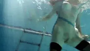 hot hungarian teen petra chilling in the swimming pool