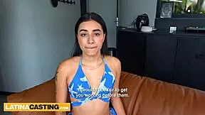 Latina Teen Model Blowjob and Pussy Stuffing
