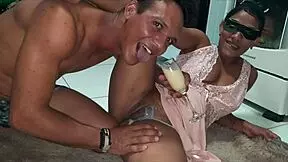 Miia Thalia Loves Sucking Wet Pussy With Condensed Milk!