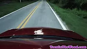 Restrained teen roughfucked by horny stranger. Bent over and dominated.