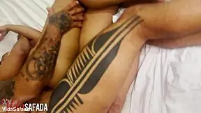 Wife's Swollen Pussy Gets Finished By Friend In Bedroom Humiliation