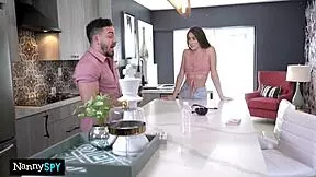 nanny massages boss's cock in doggystyle