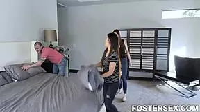 foster teen lillian stone gets punished for stealing by elle voneva in garage