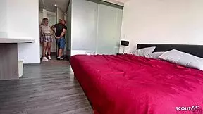 German tourist picks up curvy latina for intense hotel sex