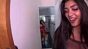 Party starts at the mansion with everyone arriving for the fun.