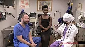 Rina Arem Undergoes Stimulating Exam In Heels And Black Shoes, Revealing Tattoo And Shaved Pussy With Toys