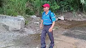 old perverted day laborer fucks beautiful busty big-assed peasant woman with swollen wet pussy