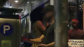 Julie Kay's Curly Hair Beauty Gets Outdoor Fucking From Hitchhiker