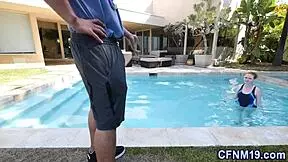 Redhead Cum Dumped in CFNM Outdoor Fuck!