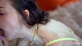 Feeling Excited, She Skips School For Step Bro Blowjob