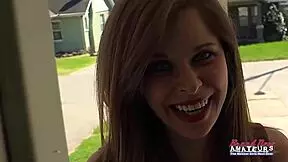 Hey, Skinny Brunette Livia Is Fingering Her Pussy With A Dildo And Sucking A Big Cock