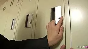 Slim Japanese Office Girl 18 Seduces for Double Creampie MMF! 😲