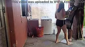 My wife left and the maid couldn't resist the temptation.