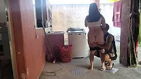 My wife left and the maid couldn't resist the temptation.