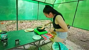 girlfriend experience includes camping, fishing, cooking, and outdoor sex
