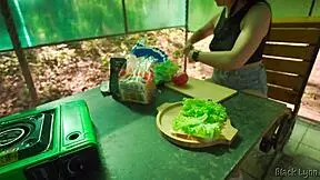 girlfriend experience includes camping, fishing, cooking, and outdoor sex