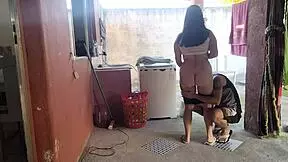 My wife left and the maid couldn't resist the temptation.