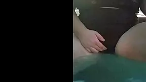 Feeling the Intense Pleasure in Hot Tub with Horny White Teen's Big Tits and Ass