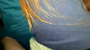 Man Lifts Skirt for Shaved Pussy Creampie