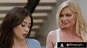 mommys girl - milf serene siren & stepbae chloe surreal get very intimate after lesbian reveal