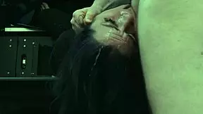 submissive cutie started by eating ass and piss during the roadside picnic. then she endured a rough face fucking session with gagging and choking.