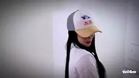 pov sneaky blowjob to neighbor on stairs behind wife's back