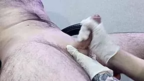 so this nurse is shaving the patient's groin area and it leads to a happy ending massage 😘